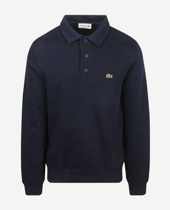 Sweatshirt poloshirt donkerblauw