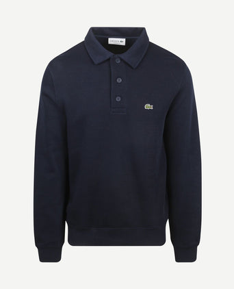Sweatshirt poloshirt donkerblauw