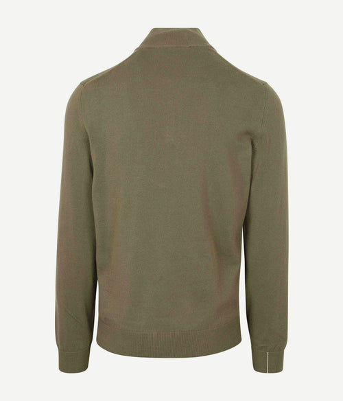 Pullover zipper groen