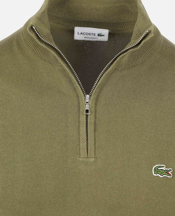 Pullover zipper groen