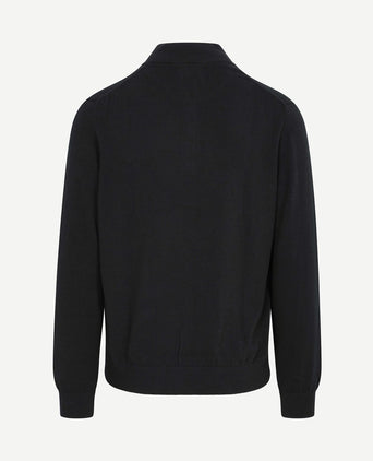 Pullover zipper zwart