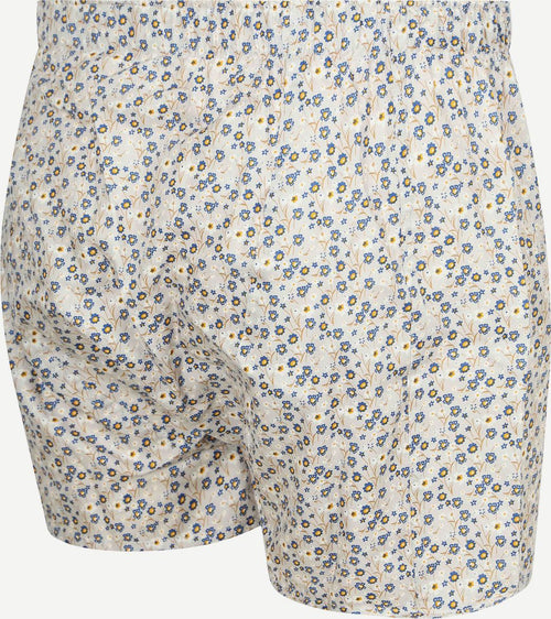 Boxershort bloem grijs