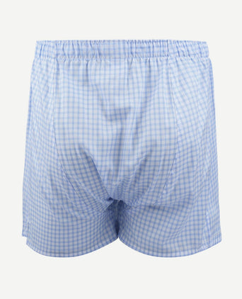 Boxershort ruit blauw