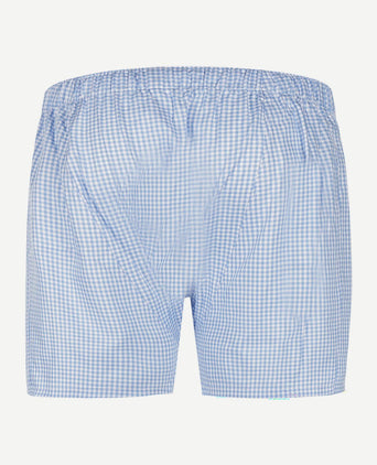 Boxer vichy blauw