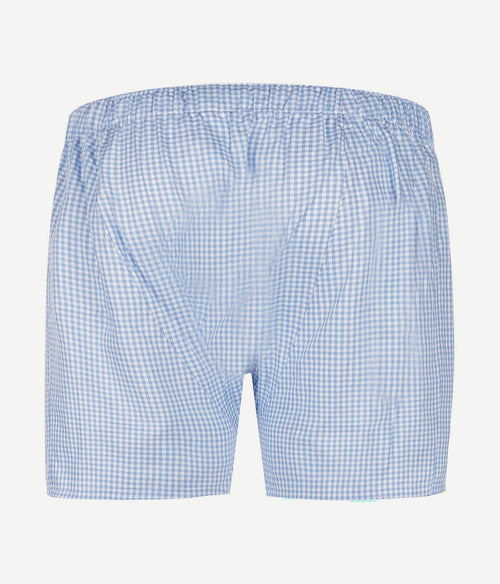 Boxer vichy blauw