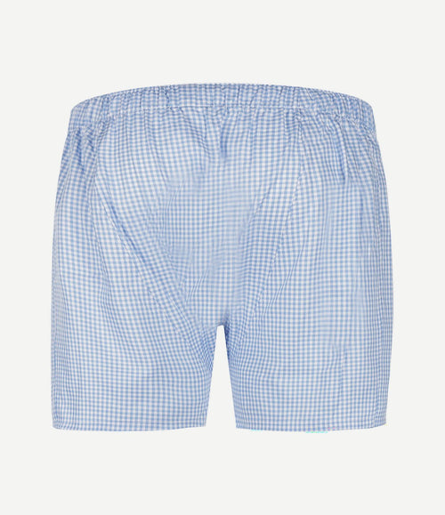 Boxer vichy blauw