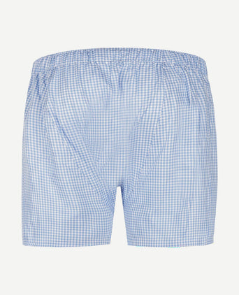 Boxer vichy blauw