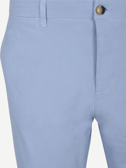 Chino portsmouth poplin lichtblauw