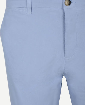 Chino portsmouth poplin lichtblauw
