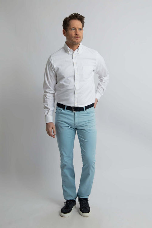Broek johnson lichtblauw