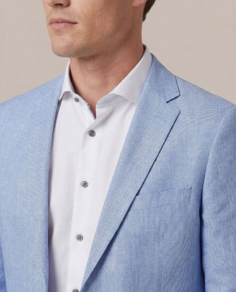 Blazer linnen panama lichtblauw
