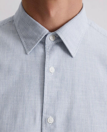 Overhemd streep lichtblauw