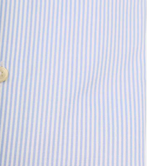 Suitable overhemd lichtblauw streep | Slim-fit