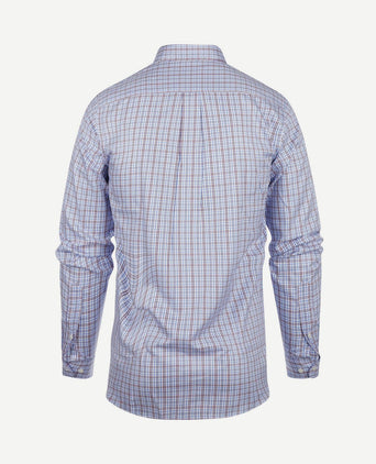 Overhemd ruiten blauw rood