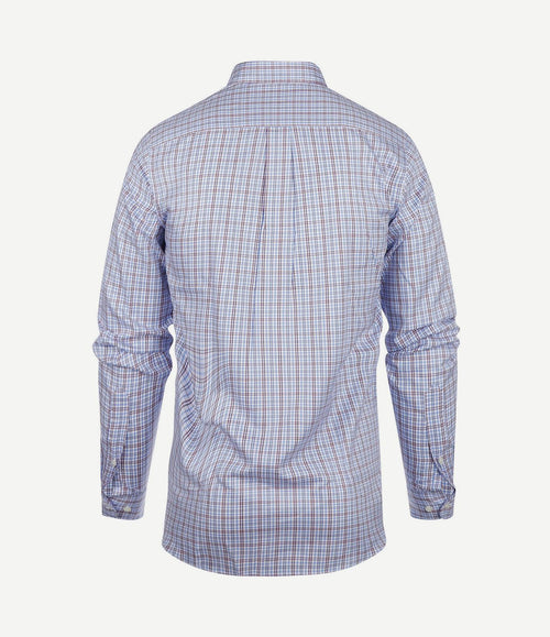Overhemd ruiten blauw rood