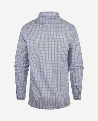 Overhemd ruiten blauw rood