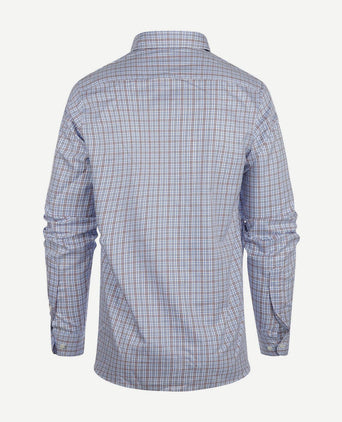 Overhemd ruiten blauw rood