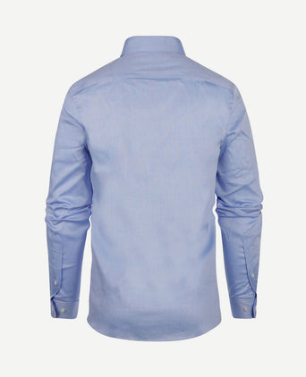 Overhemd slim-fit dobby lichtblauw