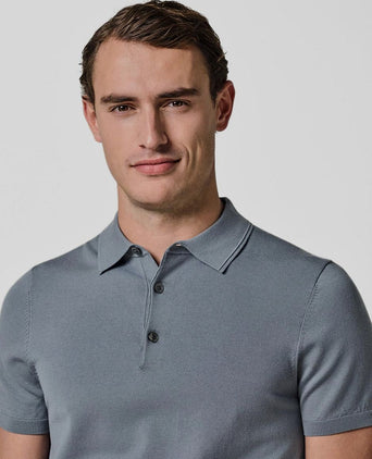 Poloshirt luxury basic blauw