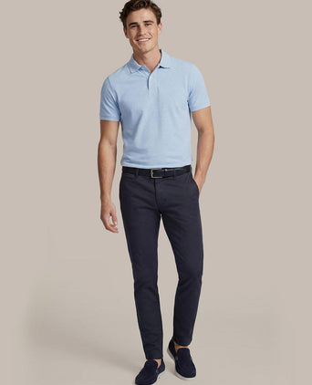 Poloshirt mel pique sky blue