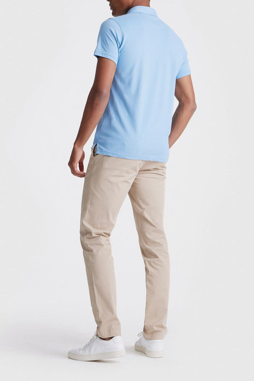 The James poloshirt mid blauw