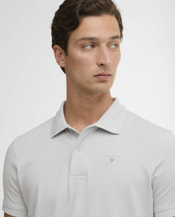 Pique polo haze blauw