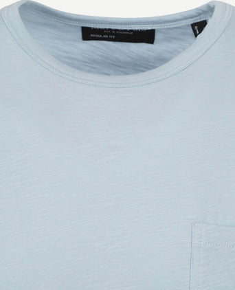 T-shirt slubs lichtblauw