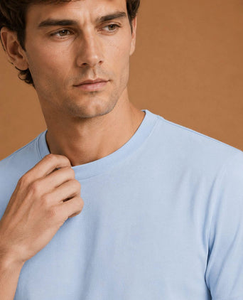 The steve t-shirt lichtblauw
