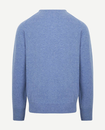 William Lockie pullover o-neck lambswool glacier | Regular-fit