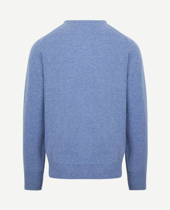 Pullover o-neck lambswool glacier