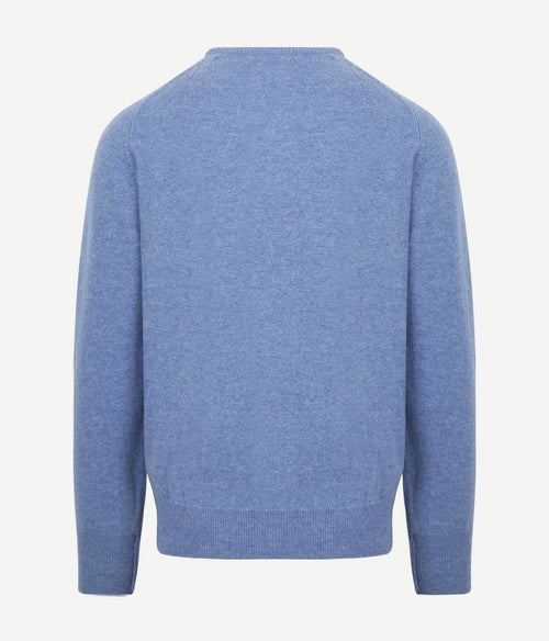William Lockie pullover o-neck lambswool glacier | Regular-fit