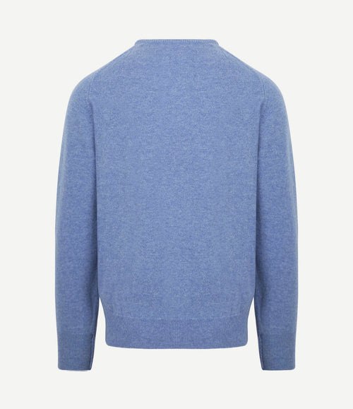 Pullover o-neck lambswool glacier