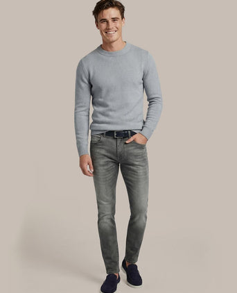 Pullover bouclé blauw