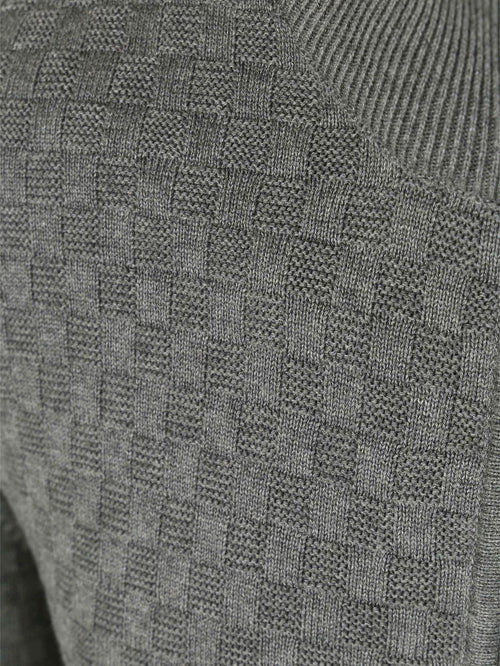 Gant vest texture grijs | Regular-fit
