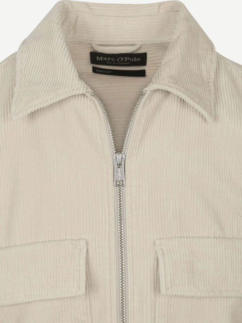 Corduroy overshirt ecru
