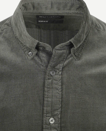 Marc o'polo overhemd corduroy mangrove | Regular-fit