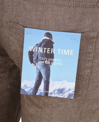 Broek Arne melange bruin