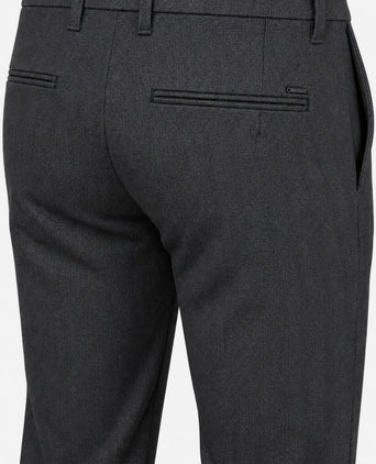 Broek Lennox herringbone grey stone