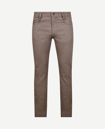 Broek Arne melange bruin