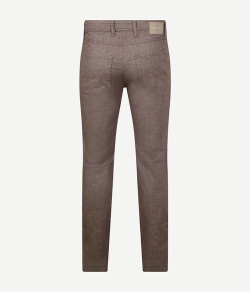 Broek Arne melange bruin