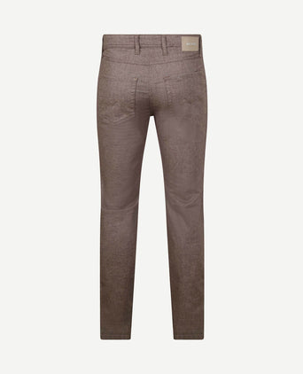 Broek Arne melange bruin
