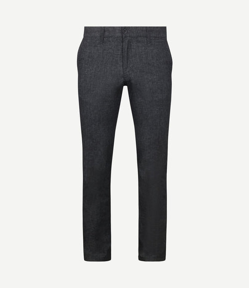 Broek Lennox melange donkerblauw