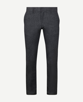 Broek Lennox melange donkerblauw