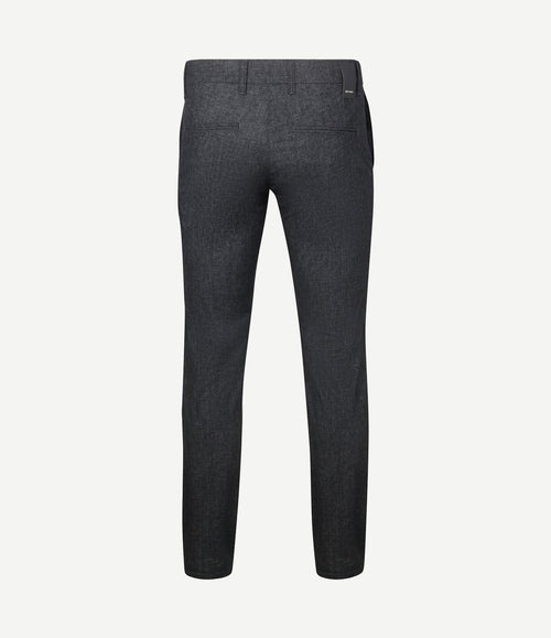 Broek Lennox melange donkerblauw