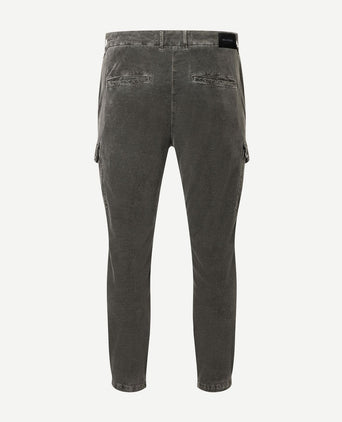 Chino griffin cargo antraciet