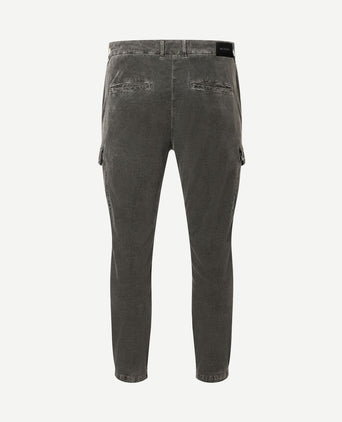 Chino griffin cargo antraciet