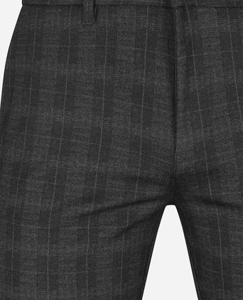 Mac chino griffin ruit antraciet | Slim-fit