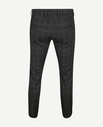 Chino griffin ruit antraciet