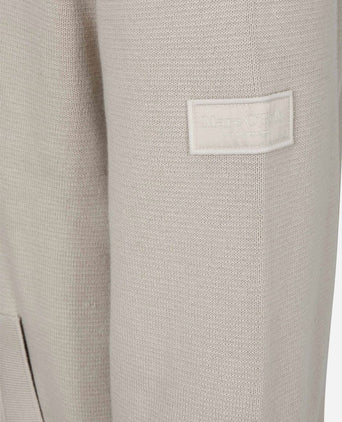 Cardigan zip grey silk
