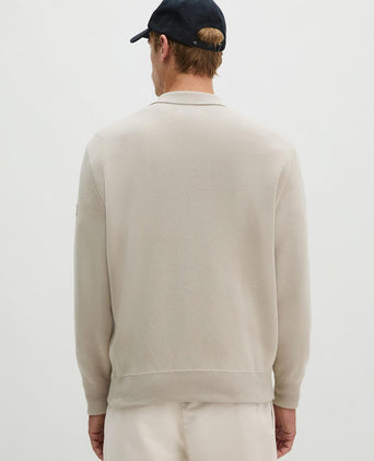 Cardigan zip grey silk
